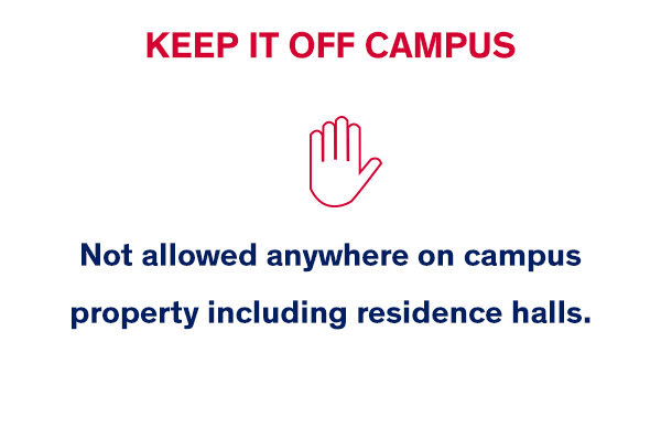 Keep it off campus