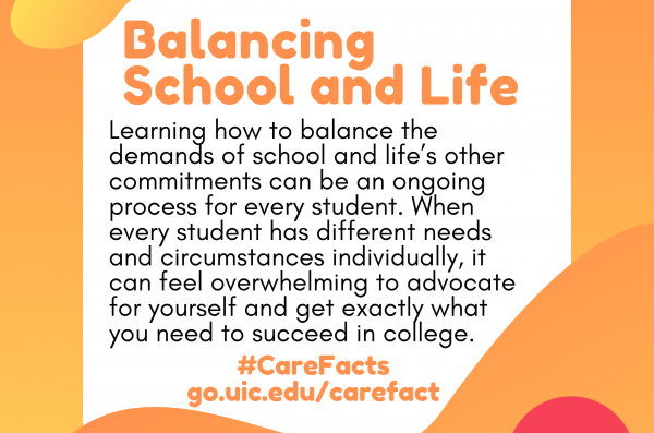 text: Balancing School and Life