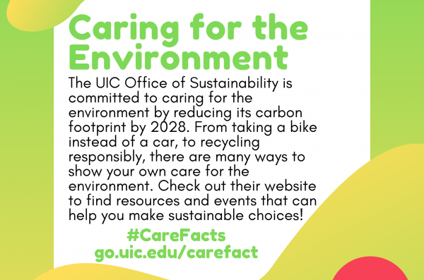 Text: Caring for the Environment
