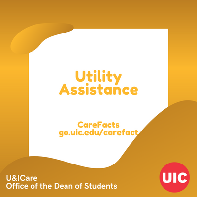 TEXT: Utility Assistance in red with circle logo